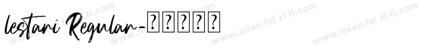 lestari Regular字体转换